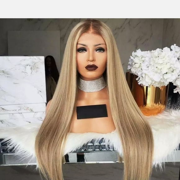 Blonde & brown Ombre hair wig